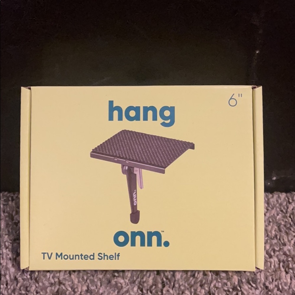 Onn. Tv mounted shelf